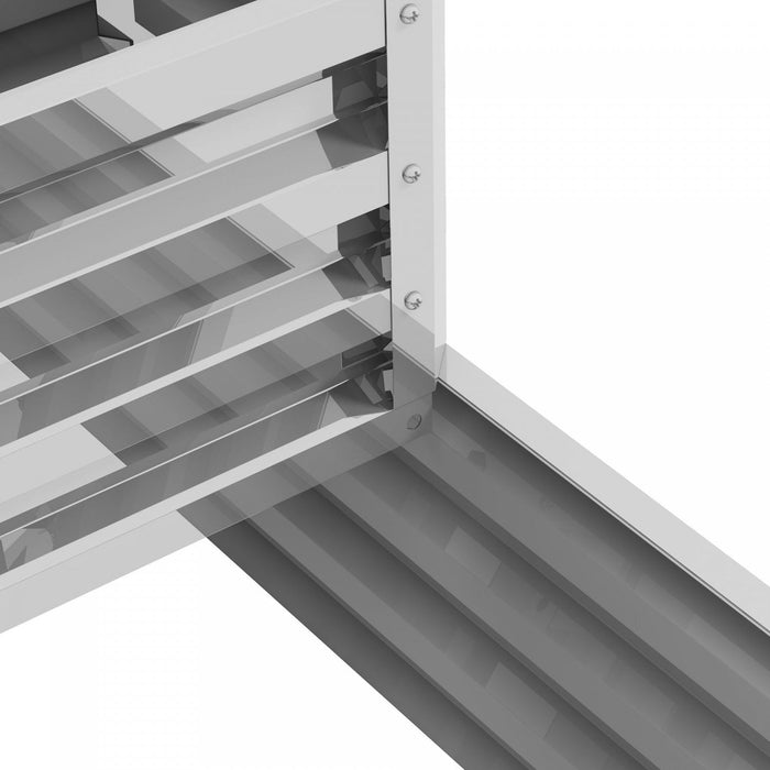 Outsunny 2 Tier Raised Garden Bed, 47\" X 40\" X 23'' Galvanized Steel Planter Box For Vegetables, Flo