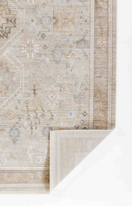 Eleanor Traditional 7'10\" x 10'10\" Area Rug in Grey Indoor Area Rug 