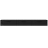 Nordika Slim 72\" Wall-Mounted TV Stand with 3 Storage Cabinets - Black 