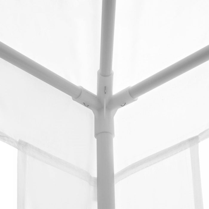 Outsunny 9' X 9' Party Tent Portable Gazebo Canopy For Weddings Parties Outdoor Sunshade With Dresse