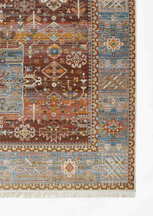 Dulce Traditional 9'0\" x Area Rug in Multi Indoor Area Rug 