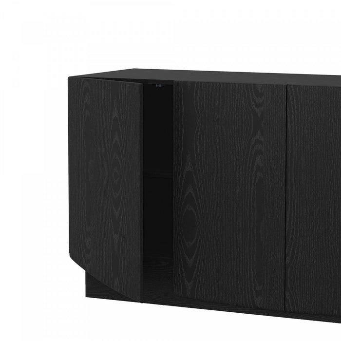 Ardea Contemporary 60\" Sideboard in Black Buffet 