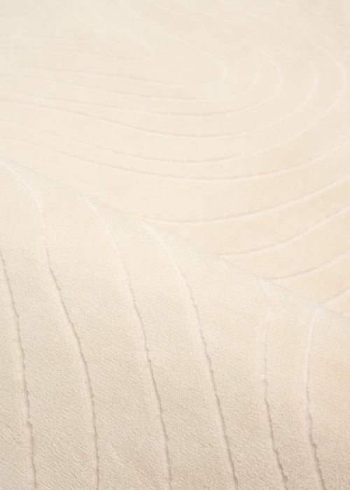 Somos Contemporary Cream Washable Rug 8'0\" x 10'0\" Indoor Area Rug 