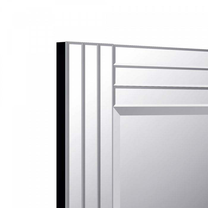 Foundry 30 Inch All-Glass Rectangular Mirror In Chrome 