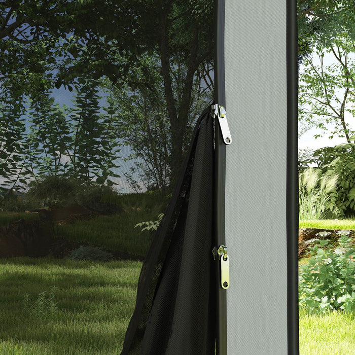 Outsunny Pop Up Screen Tent, Upf50+ Portable Camping Gazebo With Carry Bag