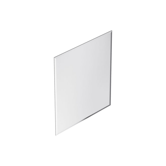 Dovetail 22 Inch Frameless Rectangular Mirror In Chrome 