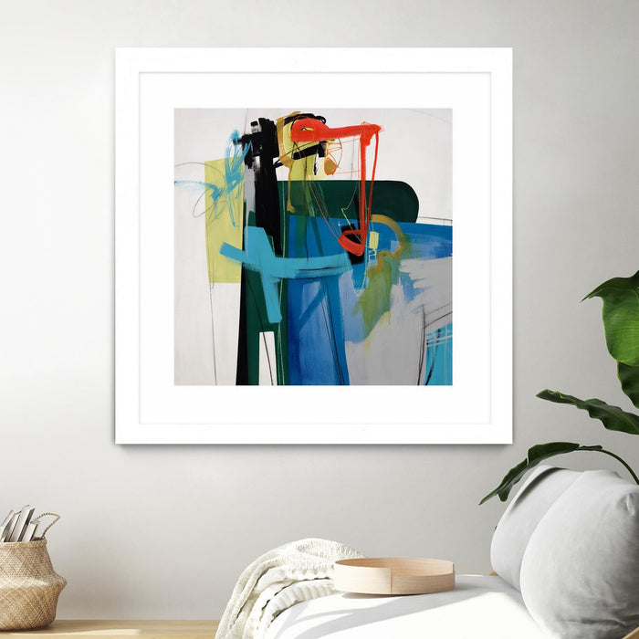 \"Return The Fork\" Matted and Framed White 30x30 Wall Art