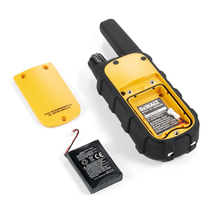 6 Dewalt Dxfrs300 Walkie Talkies - 1 Watt, Heavy Duty, 22 Channel Long Range Two Way Radios