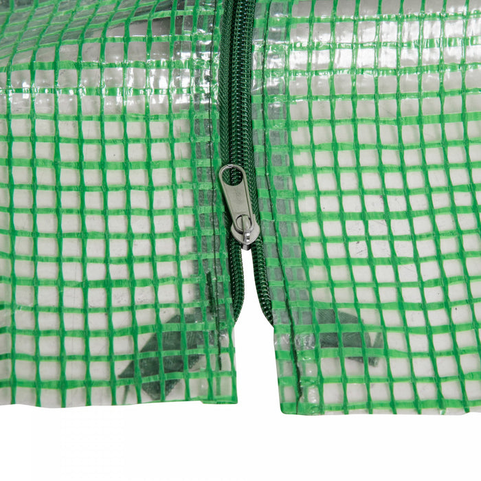 Outsunny 6' X 3' X 3' Portable Tunnel Greenhouse Outdoor Garden Mini With Large Zipper Doors & Water
