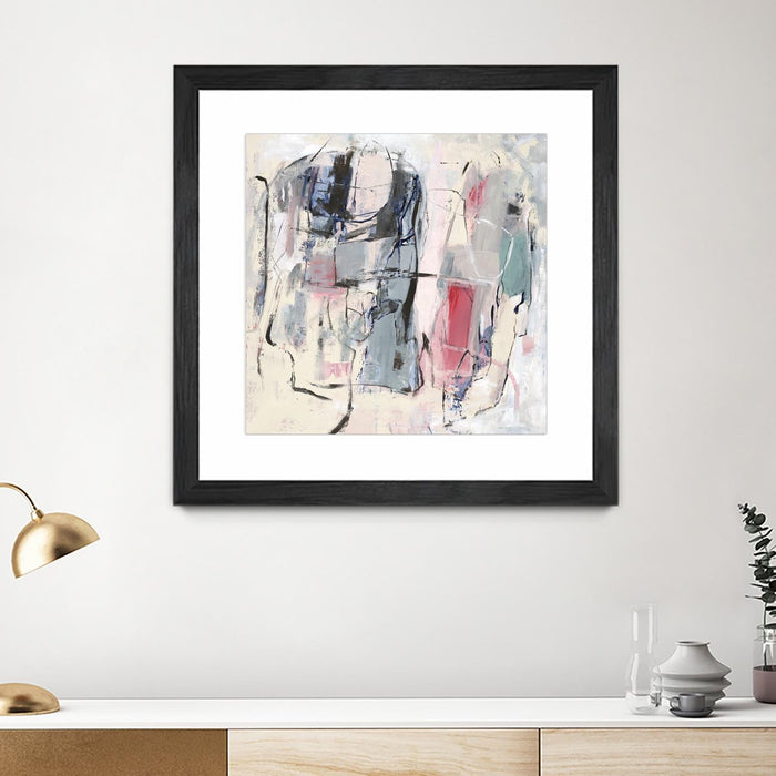 \"Palpitation Monitor\" Matted and Framed Black 36x36 Wall Art