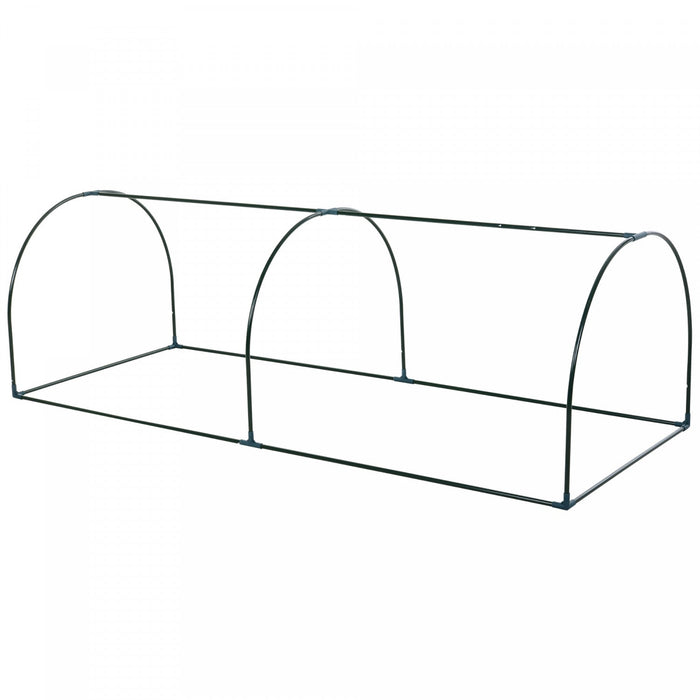 Outsunny 99\" X 39\" X 32\" Mini Greenhouse Transparent Portable Hot House For Plants With Zippered Doo