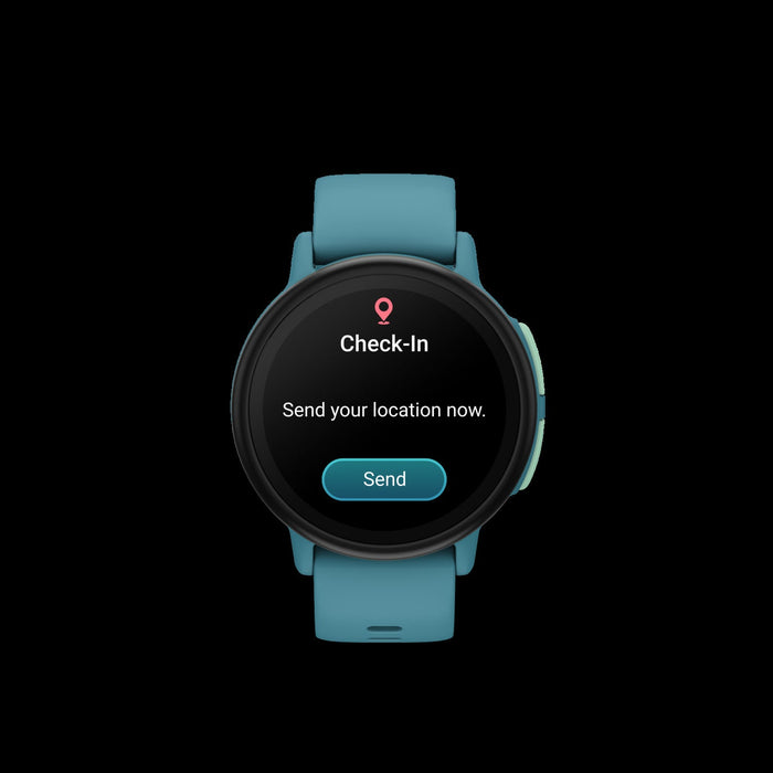 Garmin Bounce 2 Turquoise Kids Smartwatch - Active Tracker, Two-Way Communication, Weather Updates, Stopwatch Alarms, Assistance Feature, Family Challenges