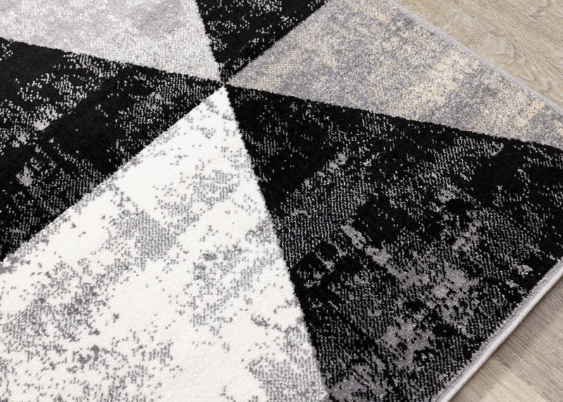 Covington Distressed Triangles Area Rug - 6'7\" x 9'10\"