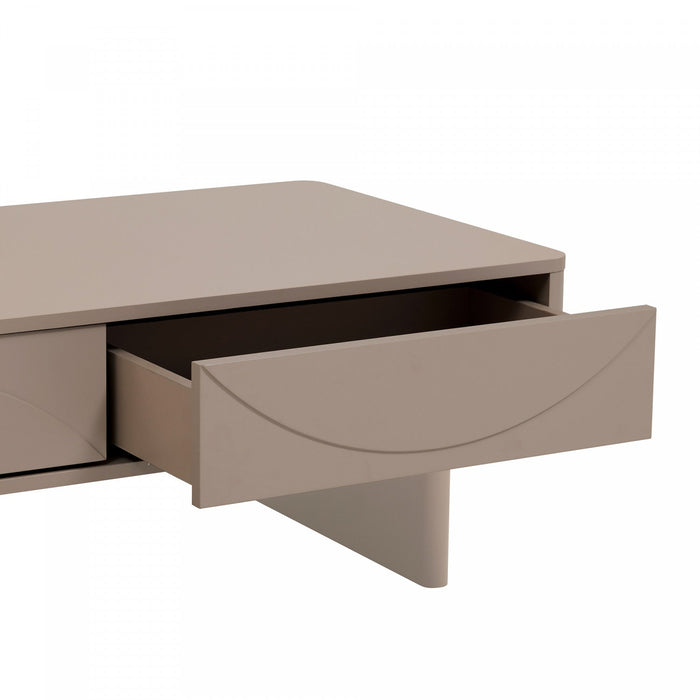 Ella Modern 47\" Coffee Table in Mocha 