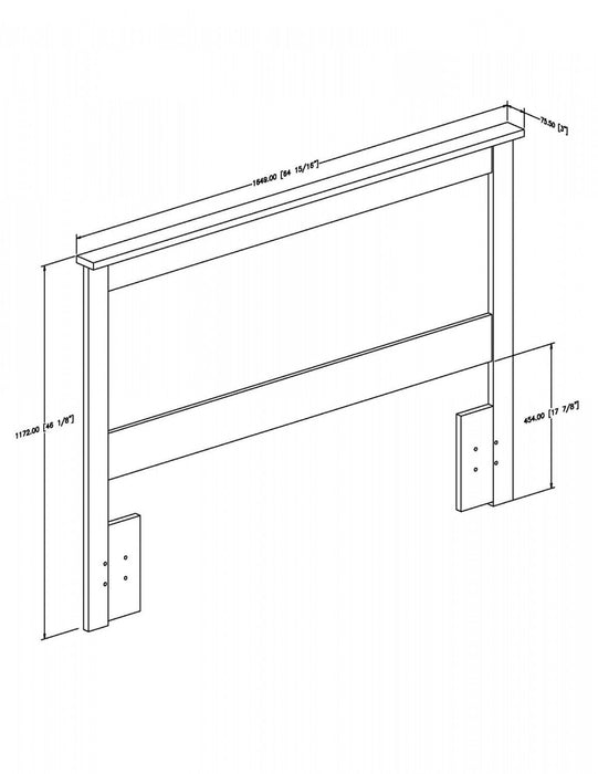 Vito Headboard - Modern Style - Pure White 