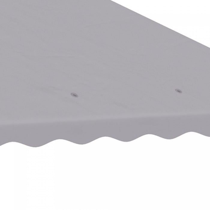 Outsunny 10' X 10' Gazebo Replacement Canopy Cover, 2-tier Gazebo Roof Replacement (top Only), Light