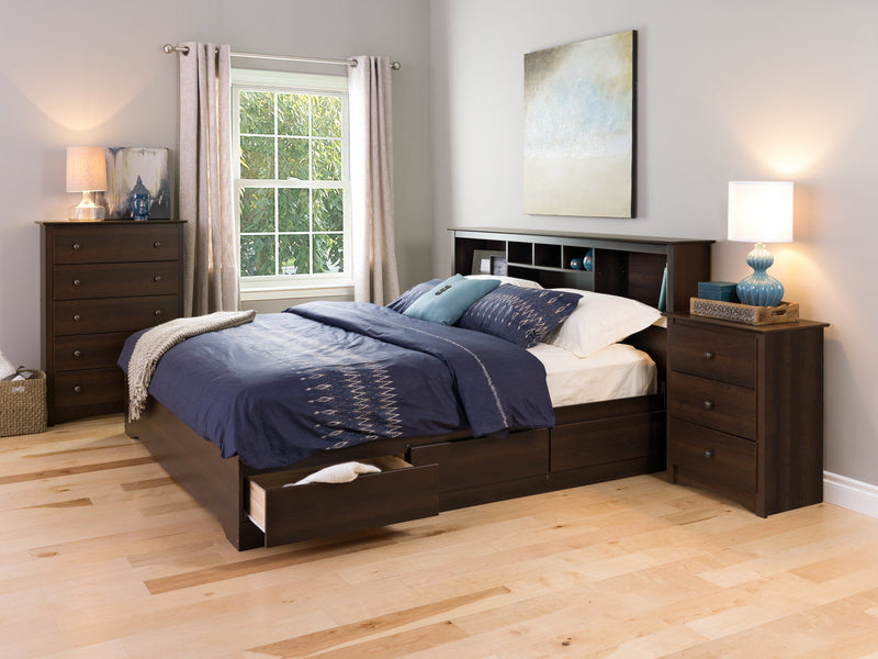 Fremont 3-Drawer Tall Nightstand - Espresso