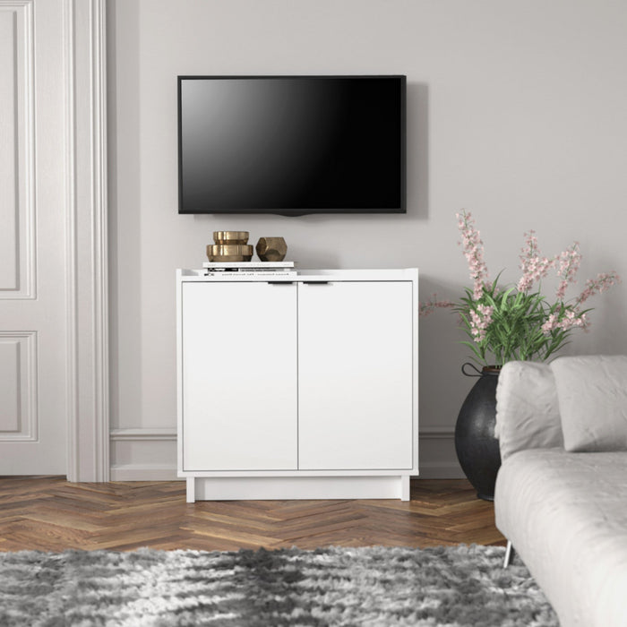 Prepac Simply Modern 2-Door Console Buffet - White