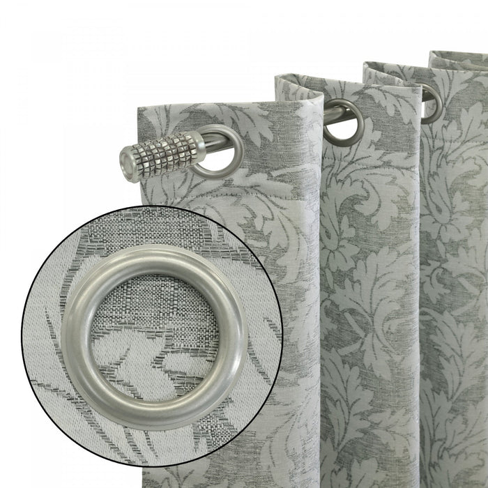 Habitat Valencia Grey Light Filtering Grommet Curtain Panel - 52 x 95