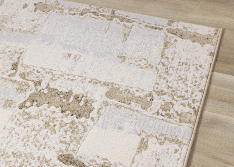 Isabelle Distressed Cream Area Rug - 7'10\" x 10'10\"