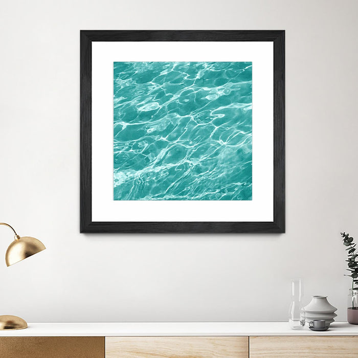 \"Ripple I\" Matted and Framed Black 30x30 Wall Art