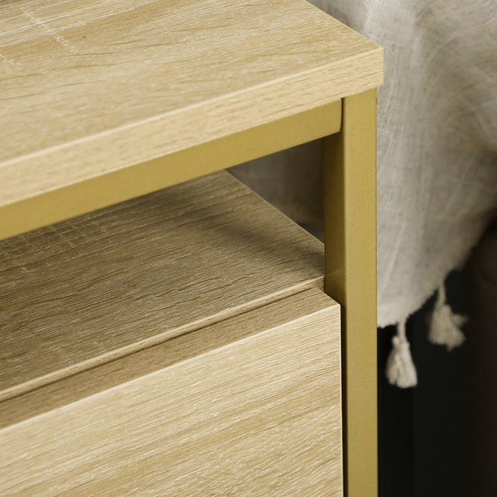 Vinsetto Lateral Filing Cabinet With Hanging Bars For Letter Size