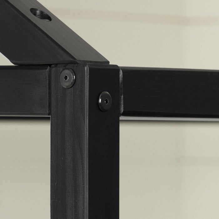 Sweedi Twin House Bed - Matte Black 