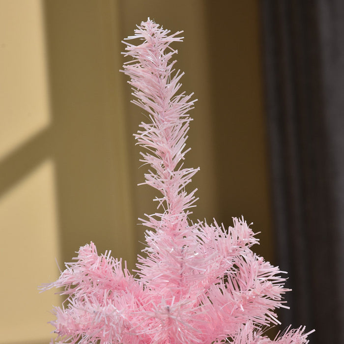 Homcom 4ft Pencil Artificial Christmas Tree With 188 Branch Tips