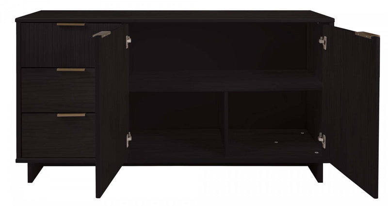 Granville Modern 55\" Sideboard in Black Buffet 