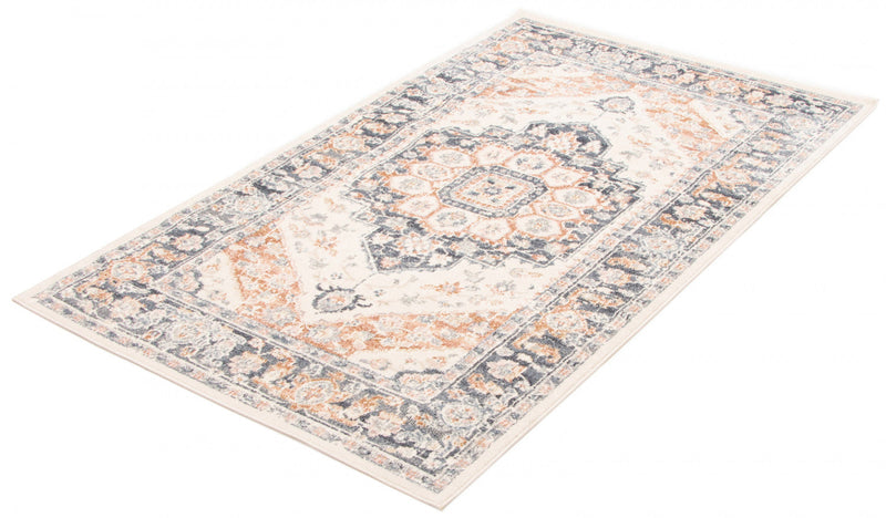 Heriza Ivory Area Rug - 5'0\" X 8'0\"  