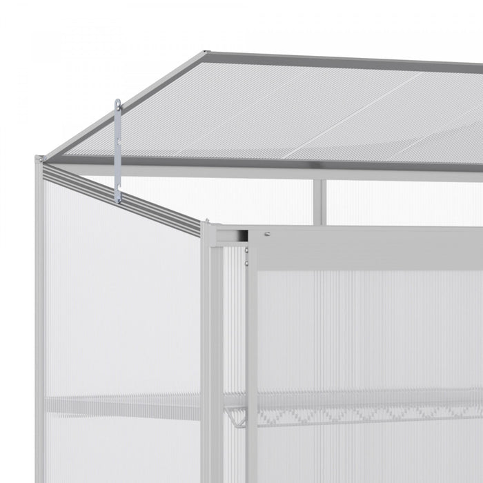 Outsunny 2 Tier Aluminum Cold Frame Greenhouse With Openable Top