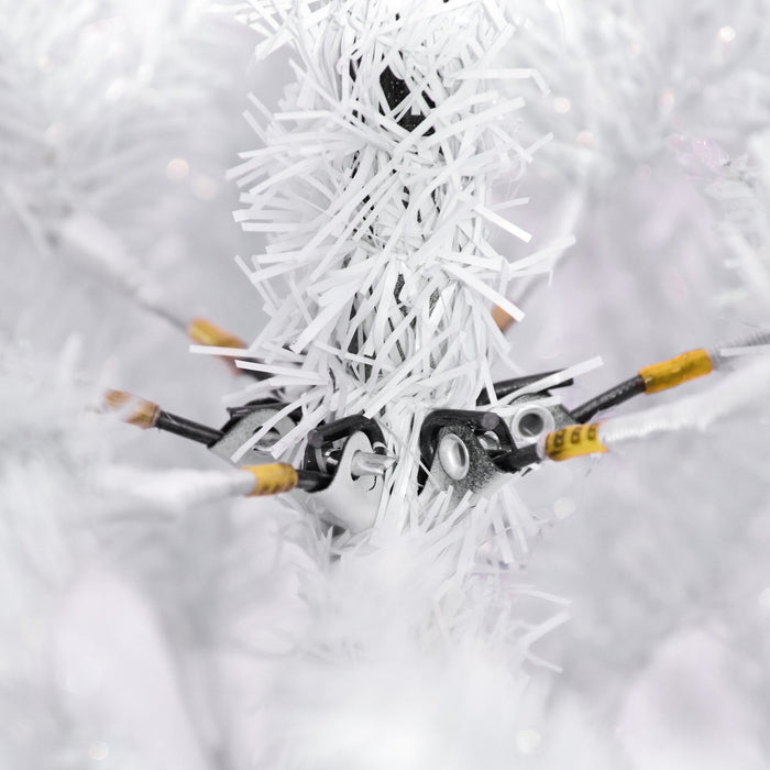 Homcom 7ft Artificial Christmas Tree With 1823 Branch Tips