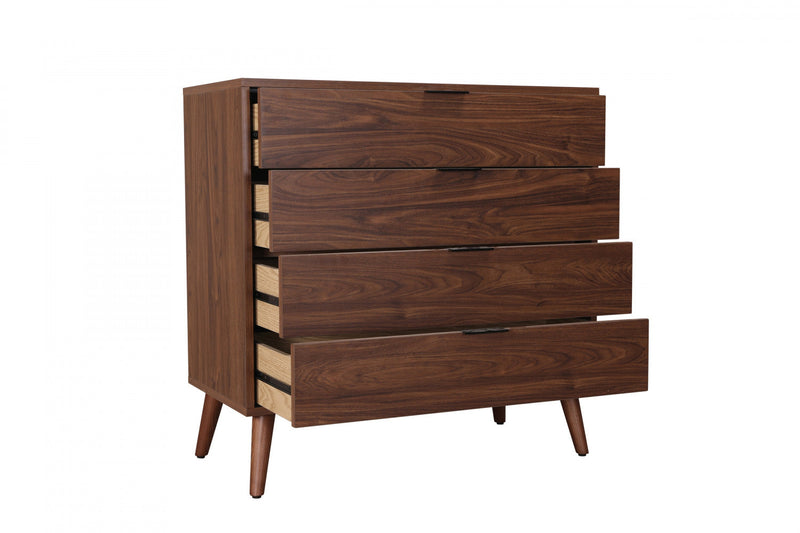 Flashby Chest With 4 Drawers - Faux Walnut 