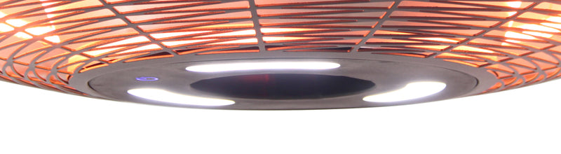 Energ+ Infrared Electric LED Hanging Patio Heater - HEA-21568BLK