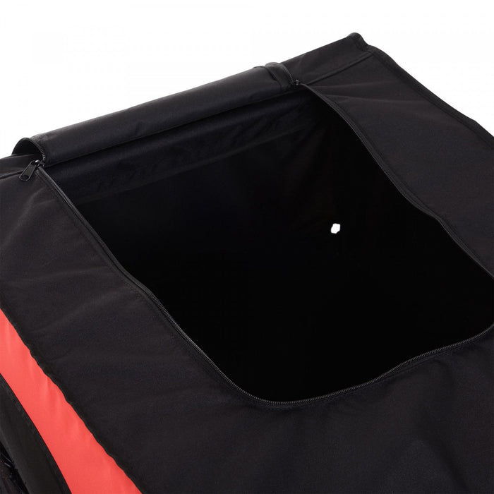 Aosom Bike Cargo Trailer Bicycle Luggage Carrier Cart With Cover Black Red