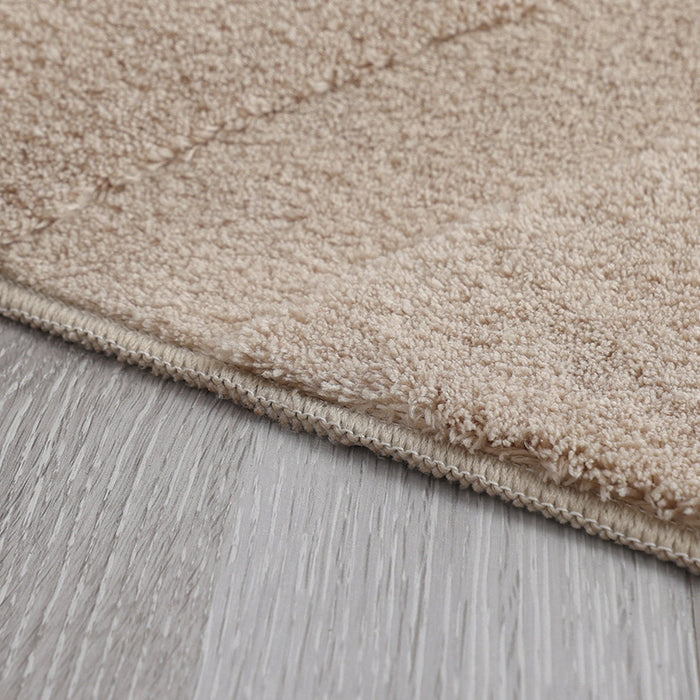 Pearl Hills Beige Washable Shag Area Rug 5'x7' Indoor Area Rug 