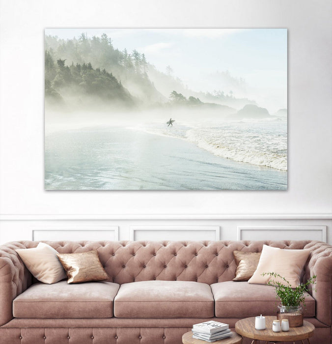 \"Suhrie - Catching The Morning Surf\" Giant Art 72x48 Wall Art