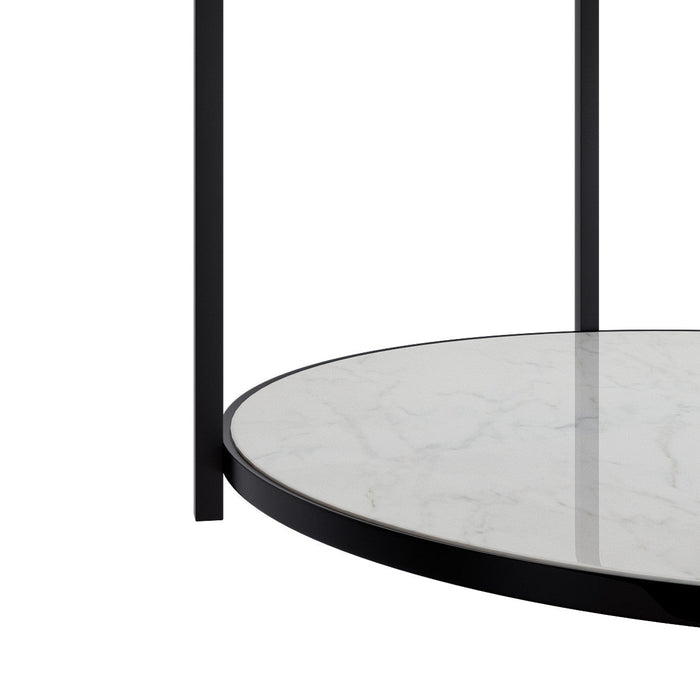 Sable Coffee Table With Dual Marble Surface 