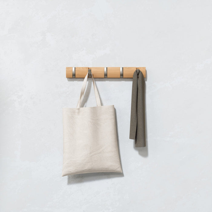 Umbra 5 Flip Wall-Mounted Hooks - Natural