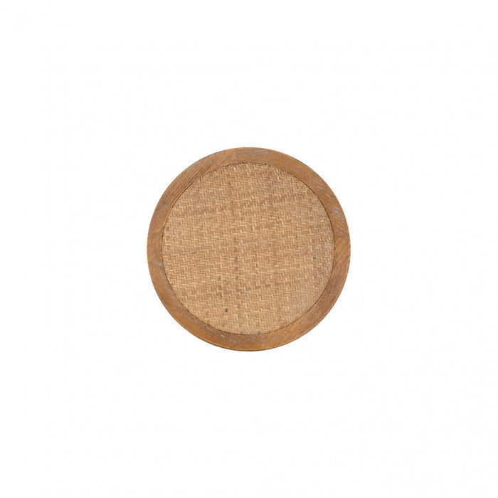 Rae Backless Rattan Counter-Height Stool - Natural