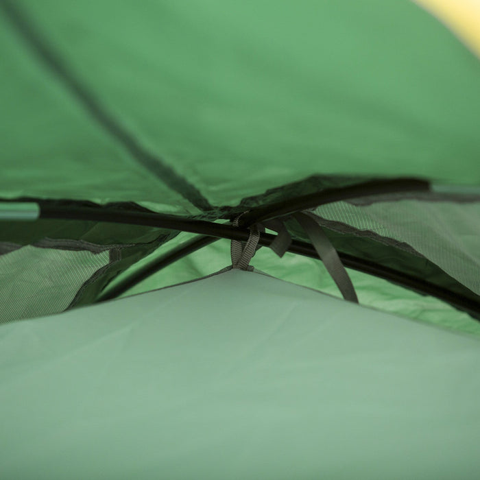 Outsunny 2-3 Person Camping Tent With Weatherproof Vestibule, 2 Rooms, Backpacking Tent With 2 Mesh 