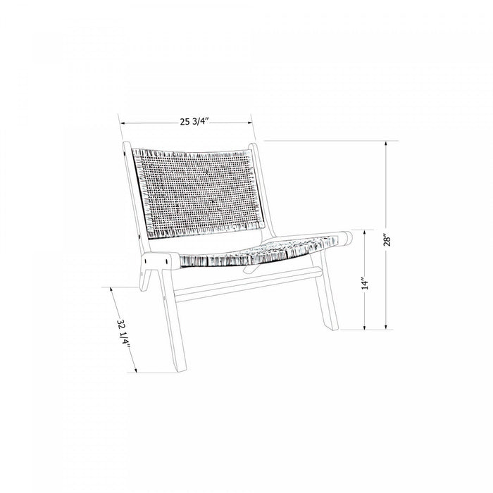 Balka Lounge Chair - Black  
