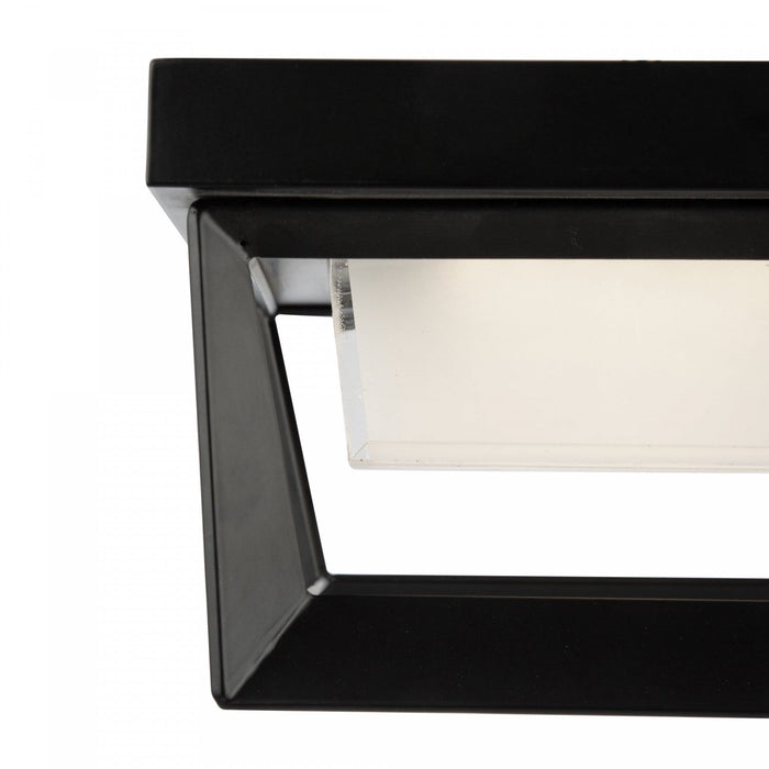 Waterbury 12 W LED Black Outdoor Flush Mount 