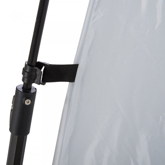 Outsunny Two Room Pop Up Shower Tent W/ Shower Bag, Floor, Carry Bag, Black