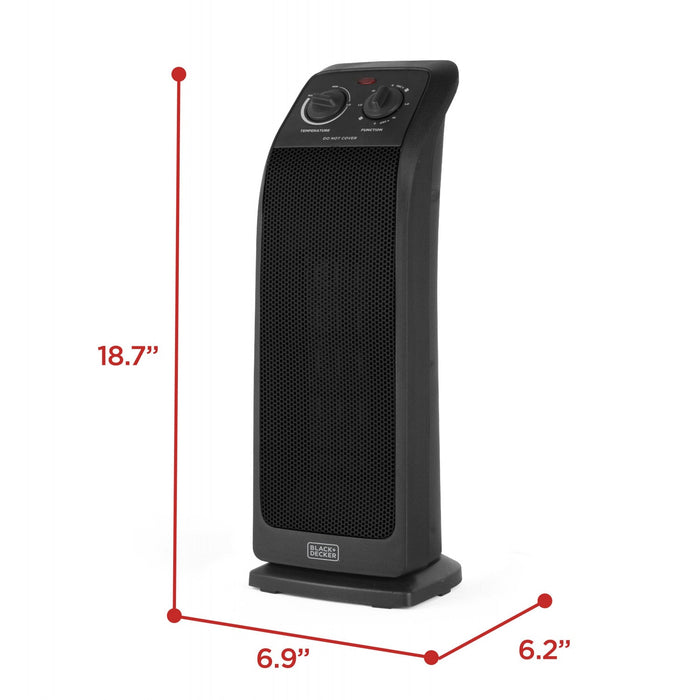 Black+Decker 18.7\" Ceramic Tower Heater 