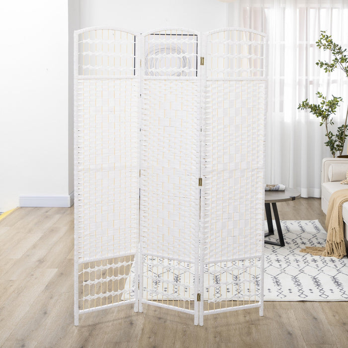 Homcom Folding Room Divider 5.6 Ft Privacy Screen Panel
