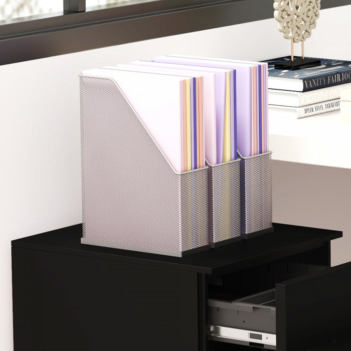 Vinsetto 3-drawer Vertical Filing Cabinet For Letter A4 Legal Size