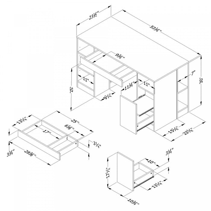 Crea Craft Table - Pure White 