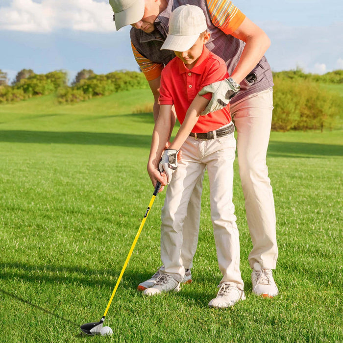 Ultimate Junior Golf Club Set For Children Includes 165cc #3 Fairway Wood & #7 Iron Yellow