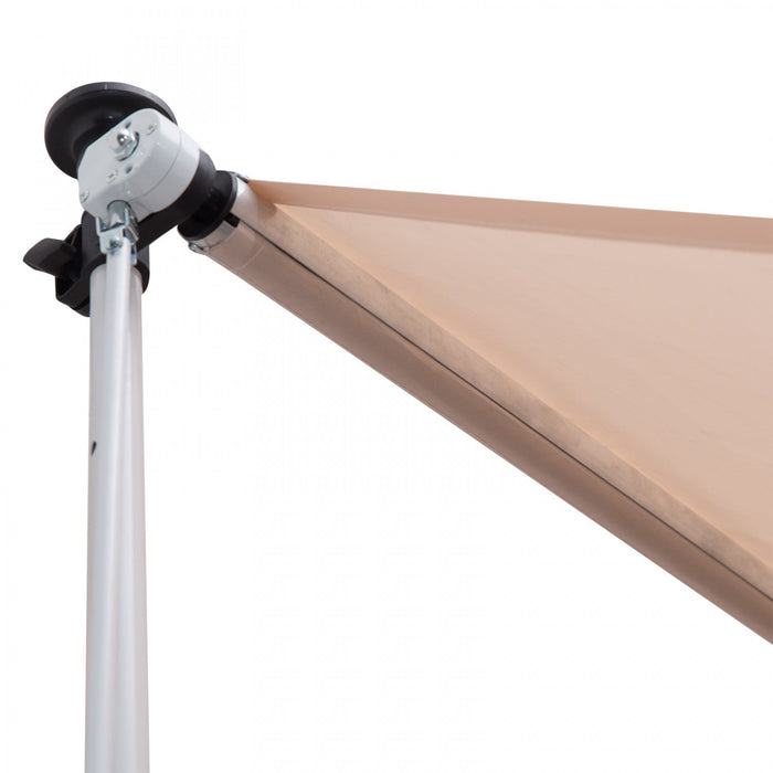 Outsunny 6.6'x5' Manual Retractable Patio Awning Window Door Sun Shade Deck Canopy Shelter Water Res